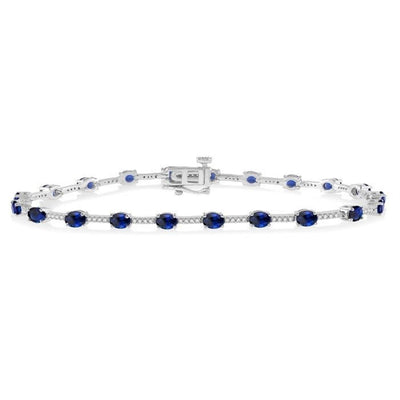 Sapphire & Diamond Bracelet