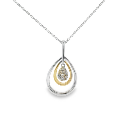 Diamond Teardrop Pendant