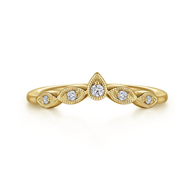 Diamond Vintage-Inspired Wedding Ring