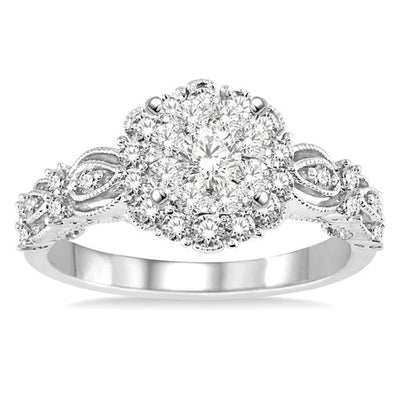 Lovebright Round Shape Diamond Engagement Ring