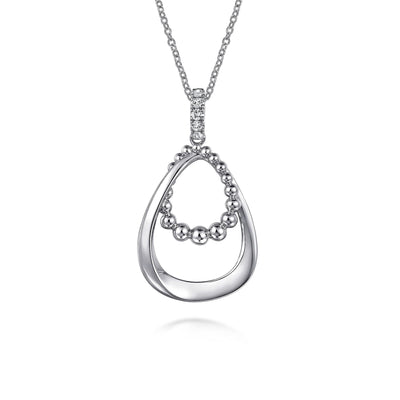 Bujukan Sterling Silver White Sapphire Pendant