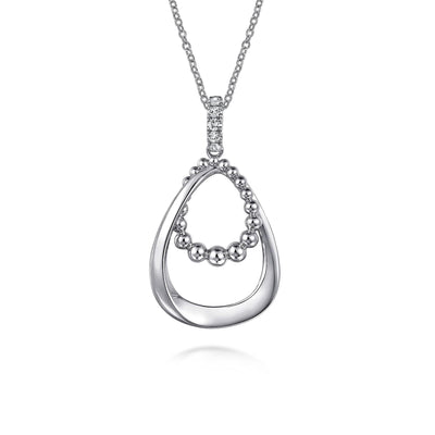 Bujukan Sterling Silver White Sapphire Pendant