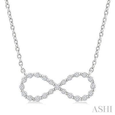 Silver Infinity Petite Diamond Fashion Pendant
