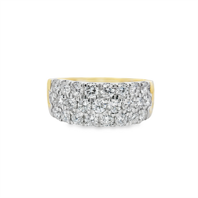 Honeycomb Diamond Fashion Ring