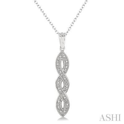 Silver Infinity Diamond Fashion Pendant