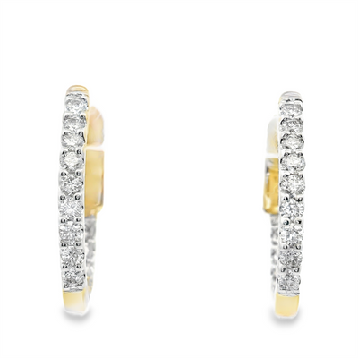 Inside-Out Diamond Hoop Earrings