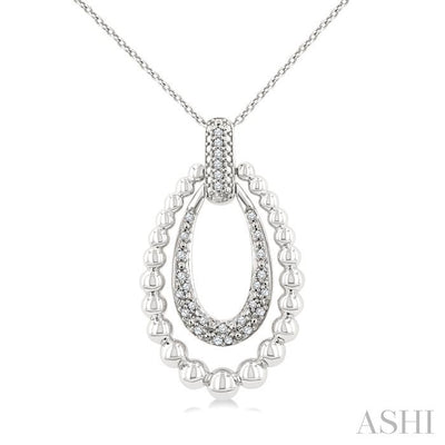 Bead Bijoux Silver Bold Diamond Fashion Pendant