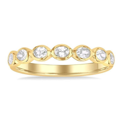 Diamond Bezel Stackable Ring