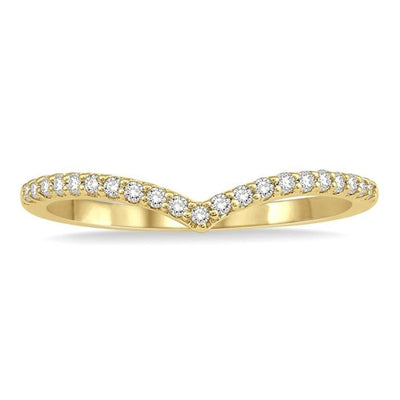 Diamond Chevron Wedding Ring