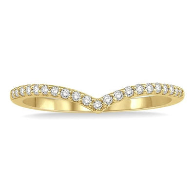 Diamond Chevron Wedding Ring