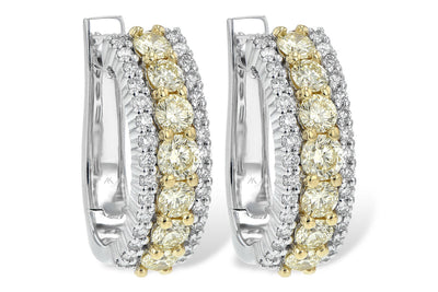 Diamond Huggie Hoop Earrings