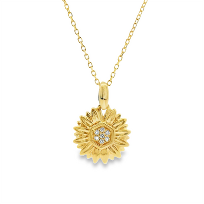 Honeycomb Diamond Pendant