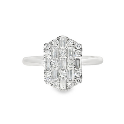 Honeycomb Diamond Fashion Ring