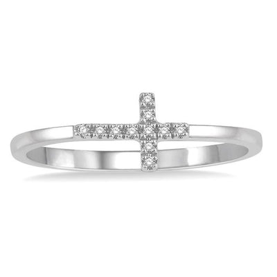 Diamond Cross Fashion Ring