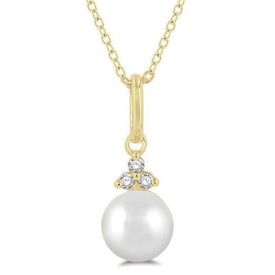 Pearl & Diamond Pendant