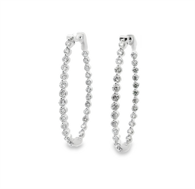 Inside-Out Diamond Hoop Earrings