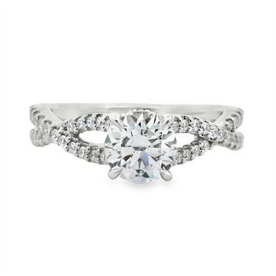 Miosogno Round Diamond Engagement Ring