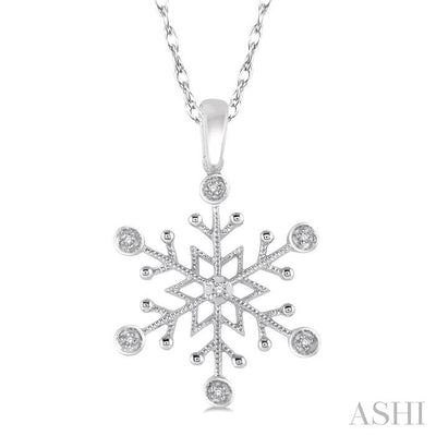Snowflake Diamond Fashion Pendant