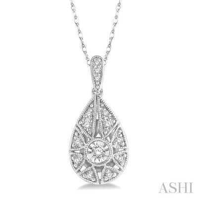 Pear Shape Diamond Pendant