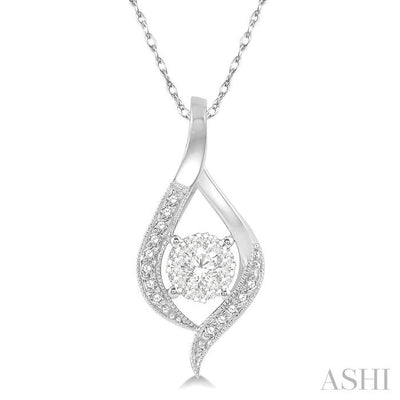 Round Shape Lovebright Diamond Pendant