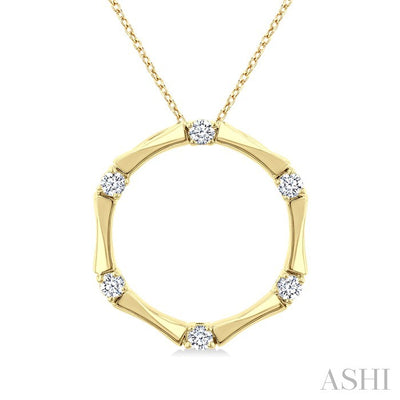 Diamond Fashion Bamboo Pendant