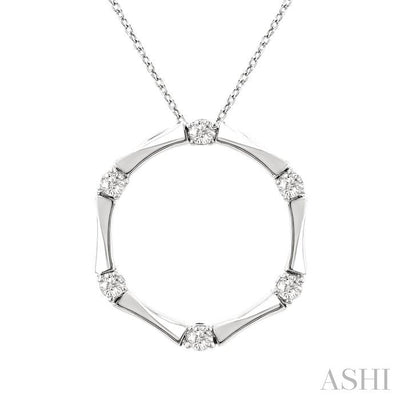 Petite Diamond Fashion Bamboo Pendant