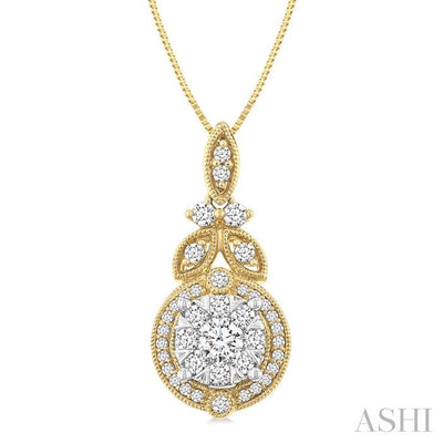 Round Shape Lovebright Diamond Pendant