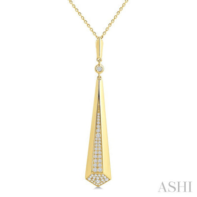 Tapered Drop Diamond Fashion Pendant
