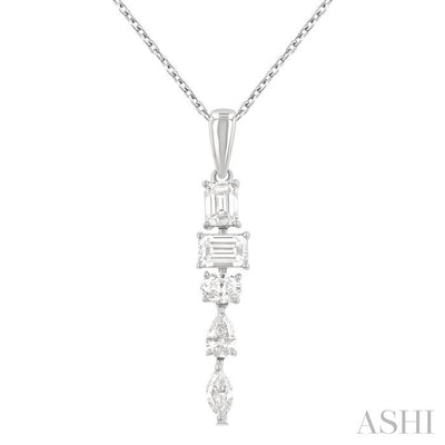 Mixed Shape Diamond Fashion Pendant