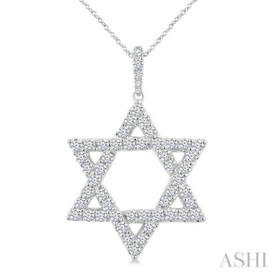 Star of David Diamond Fashion Pendant