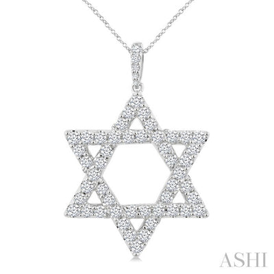 Star of David Diamond Fashion Pendant
