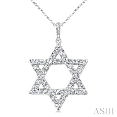 Star of David Diamond Fashion Pendant