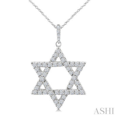 Star of David Diamond Fashion Pendant
