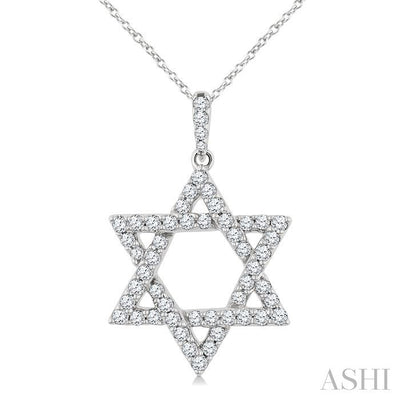 Star of David Diamond Fashion Pendant