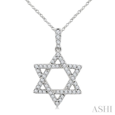 Star of David Diamond Fashion Pendant