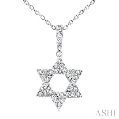 Star of David Petite Diamond Fashion Pendant