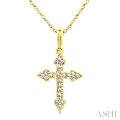 Cross Petite Diamond Fashion Pendant