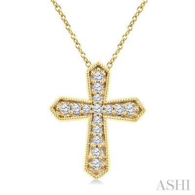 Cross Petite Diamond Fashion Pendant