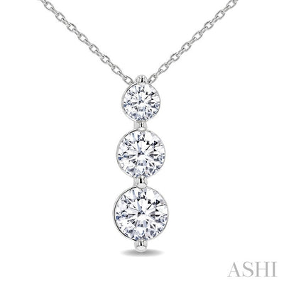 3 Stone Diamond Fashion Pendant