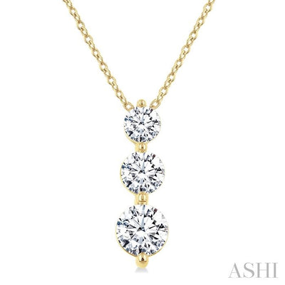3 Stone Diamond Fashion Pendant