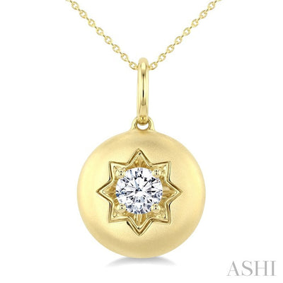 Circle Diamond Fashion Dome Pendant