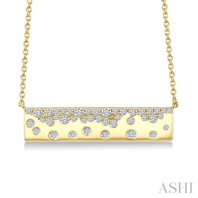 Mosaic Bar Diamond Fashion Necklace