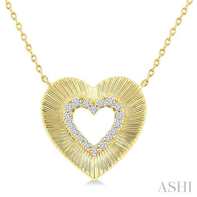 Pirouette Heart Shape Diamond Fashion Pendant