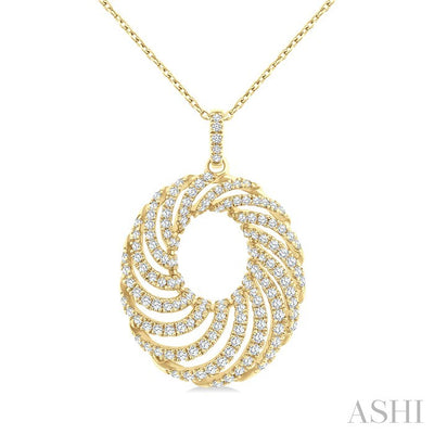 Swirl Diamond Fashion Pendant