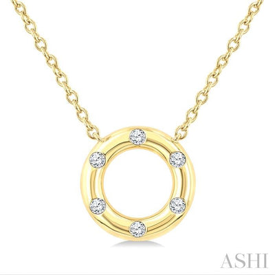 Circle Petite Diamond Fashion Pendant