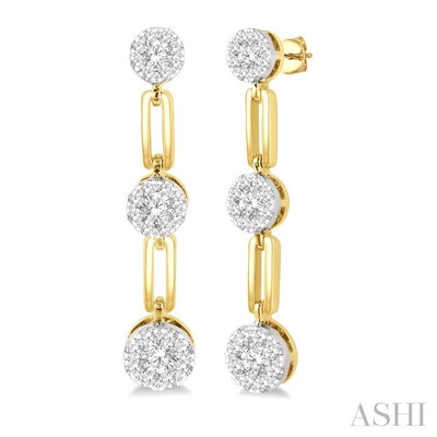 Paperclip Lovebright Diamond Fashion Earrings