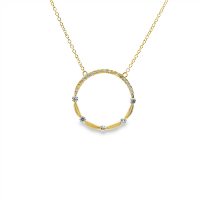 Diamond Circle Necklace