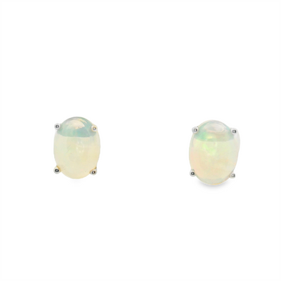 Ethiopian Opal Stud Earrings