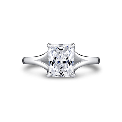 Radiant-cut Diamond Engagement Ring