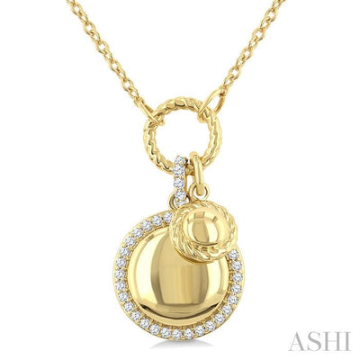Circle Charm Diamond Fashion Pendant